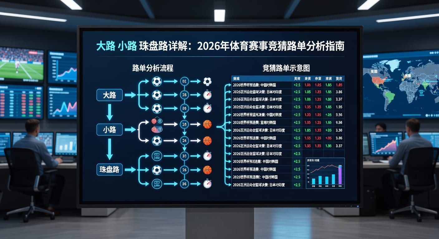 大路小路珠盘路：足球盘口深度解析，资深玩家投注指南