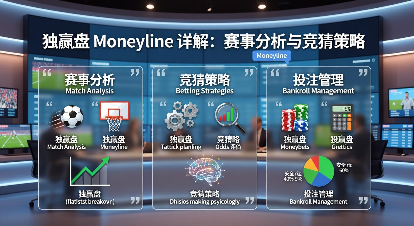 独赢盘 moneyline：下注前必须懂的胜负判断